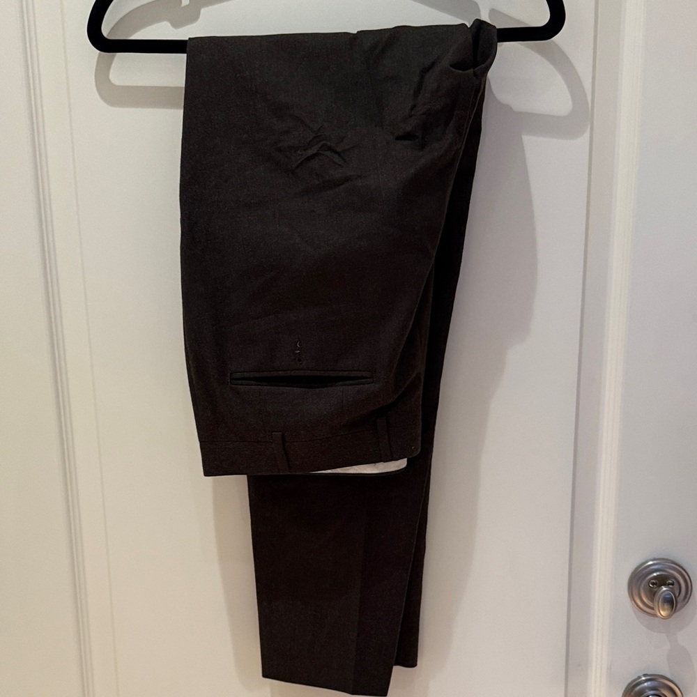 Canali Men's Dark Gray Dress Pants